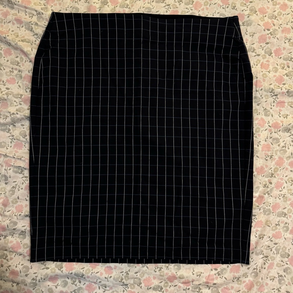 Plaid Pencil Skirt
